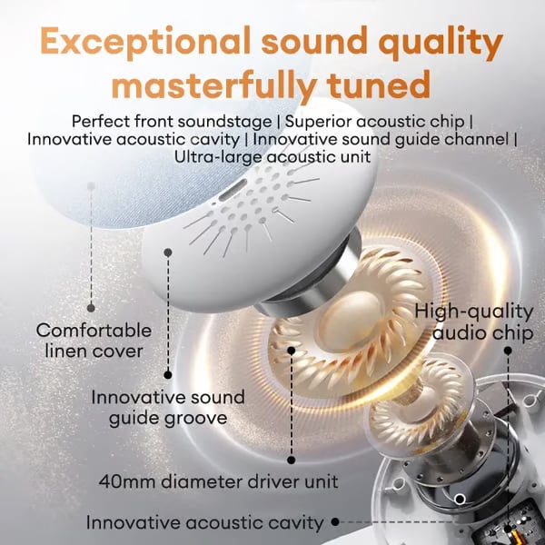Last Day Sale HYUNDAI S1 Ultra-Thin Bluetooth Pillow Speaker with Bluetooth 6.0 - Bone Conduction Technology