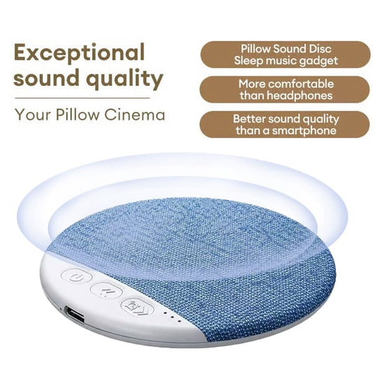 Last Day Sale HYUNDAI S1 Ultra-Thin Bluetooth Pillow Speaker with Bluetooth 6.0 - Bone Conduction Technology