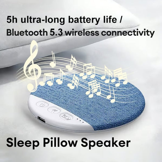 Last Day Sale HYUNDAI S1 Ultra-Thin Bluetooth Pillow Speaker with Bluetooth 6.0 - Bone Conduction Technology