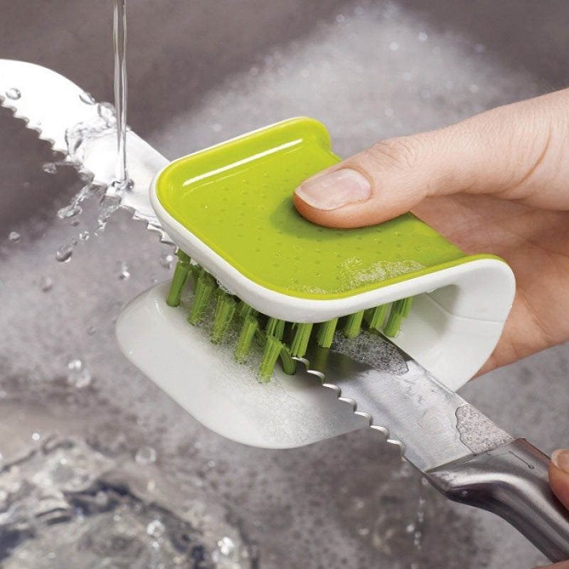 Double-Sided Knife Cleaning Brush