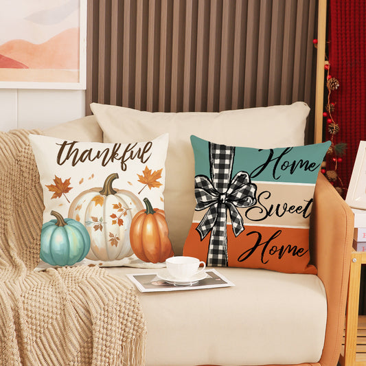 Plush Pumpkin Decorative Pillow