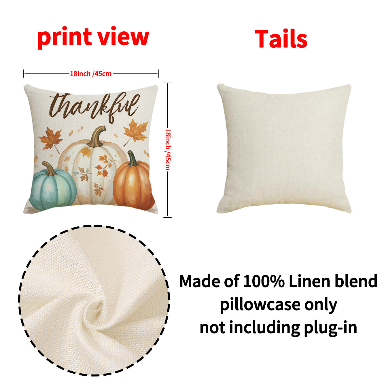 Plush Pumpkin Decorative Pillow