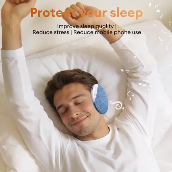 Last Day Sale HYUNDAI S1 Ultra-Thin Bluetooth Pillow Speaker with Bluetooth 6.0 - Bone Conduction Technology